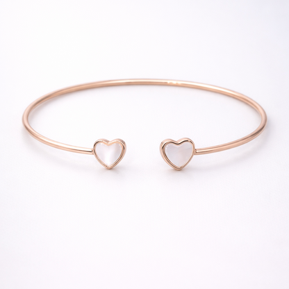 Pearl Hearts 925 Sterling Silver Bracelet