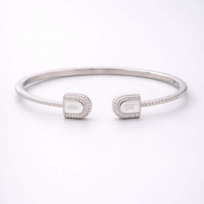 Ivory Frame 925 Sterling Silver Bracelet