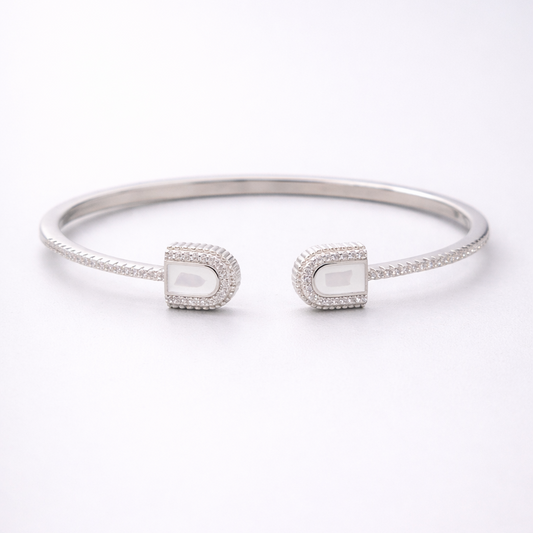 Ivory Frame 925 Sterling Silver Bracelet