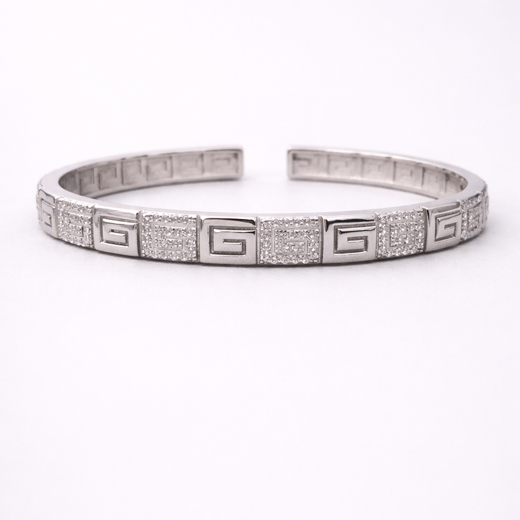 Regal Grid 925 Sterling Silver Bracelet