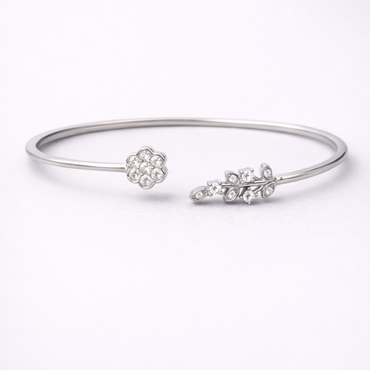 Bloom & Vine Cuff 925 Sterling Silver Bracelet