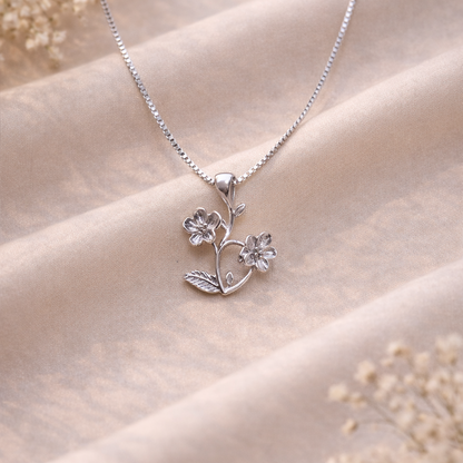 Eternal Bloom 925 Sterling Silver Necklace