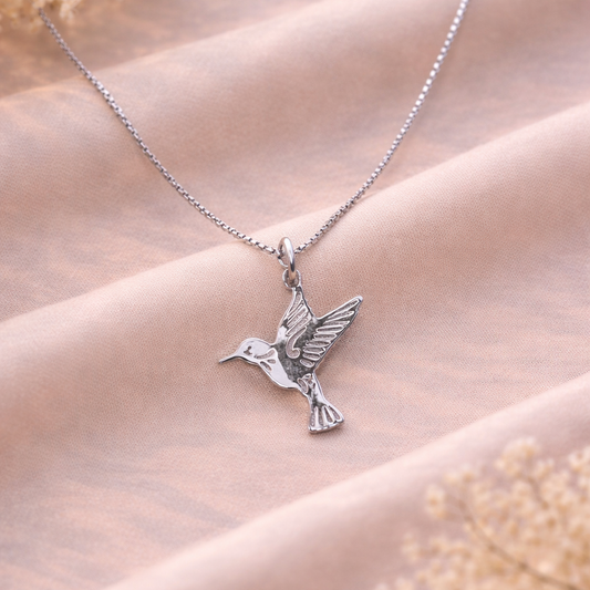 Hummingbird 925 Sterling Silver Necklace