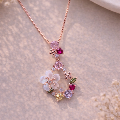 Petal Arc 925 Sterling Silver Necklace