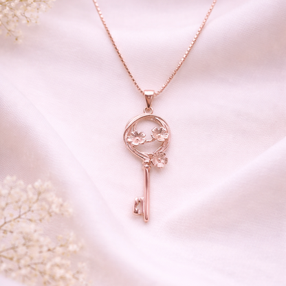 Whisper Key Rose GoldNecklace