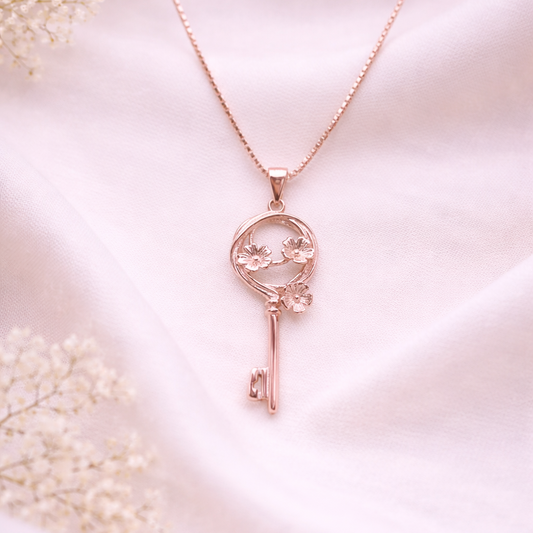 Whisper Key Rose GoldNecklace