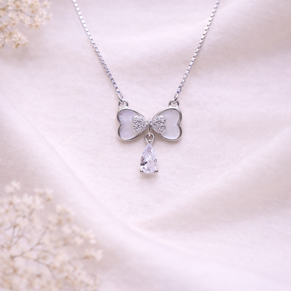 Moonlight Bow 925 Sterling Silver Necklace