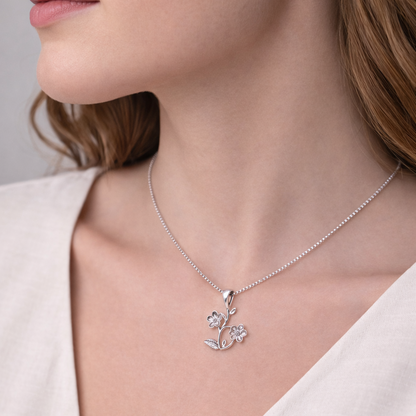Eternal Bloom 925 Sterling Silver Necklace