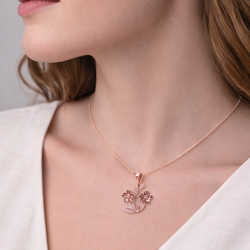 Eternal Bloom Rose Gold Necklace
