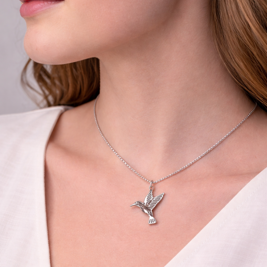 Hummingbird 925 Sterling Silver Necklace