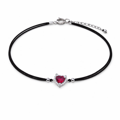 Scarlet Bond 925 Sterling Silver Bracelete (Adjustable)