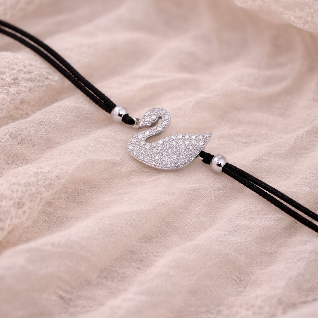 Aurel Swan 925 Sterling Silver Bracelete (Adjustable)