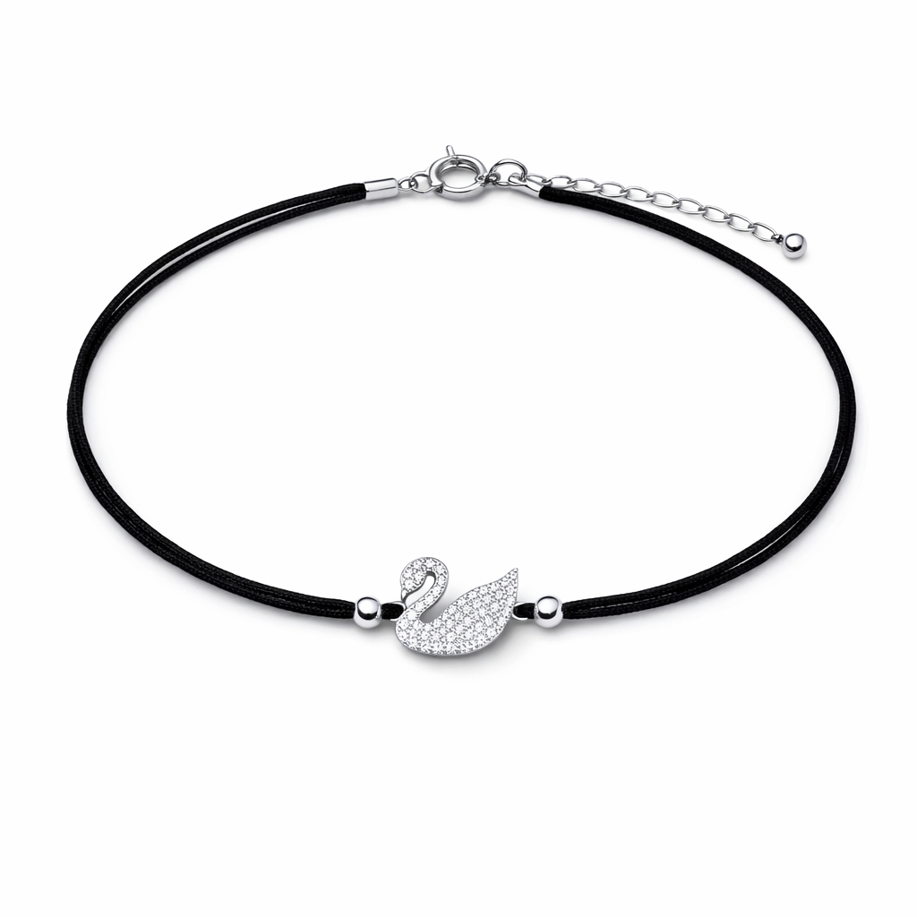 Aurel Swan 925 Sterling Silver Bracelete (Adjustable)