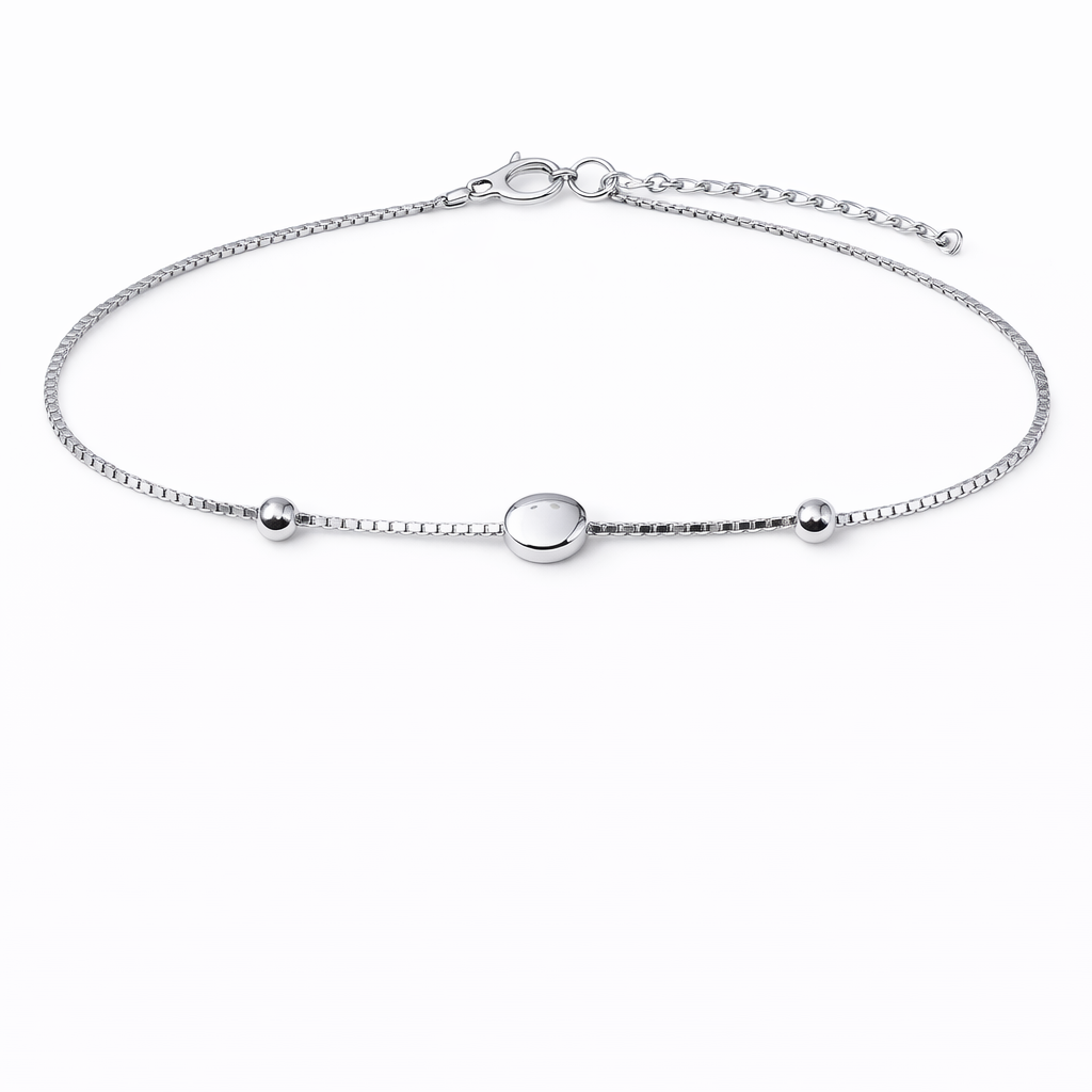 Luna Dot 925 Sterling Silver Bracelet (Adjustable)