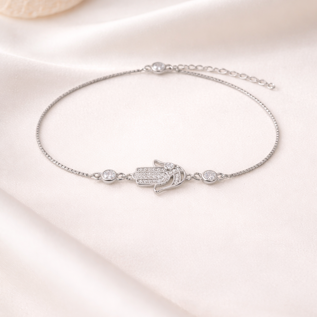 Divine Guard 925 Sterling Silver Bracelet(Adjustable)