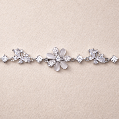 Serene Glint 925 Sterling Silver Bracelet(Adjustable)