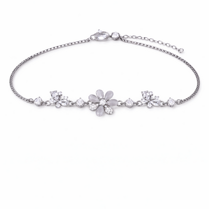 Serene Glint 925 Sterling Silver Bracelet(Adjustable)