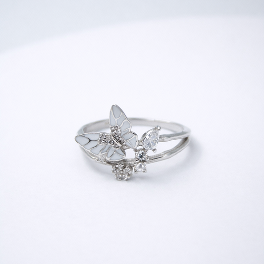 Ivory Flutter 925 Sterling Silver Ring