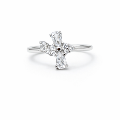 Celestial Bloom 925 Sterling Silver Ring(Adjustable)