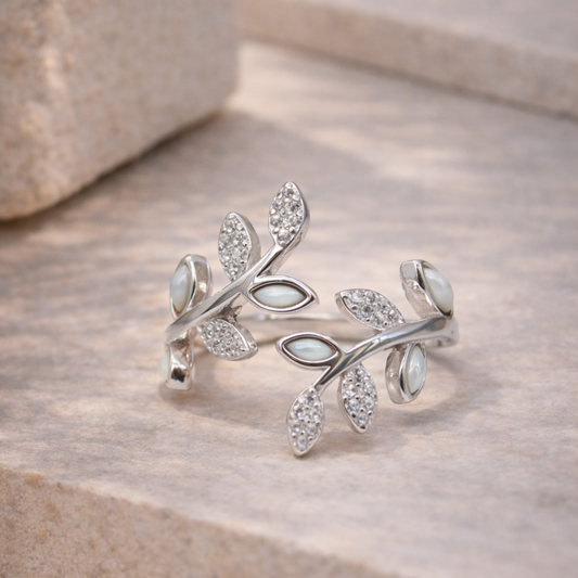 Growing Grace 925 Sterling Silver Ring(Adjustable)