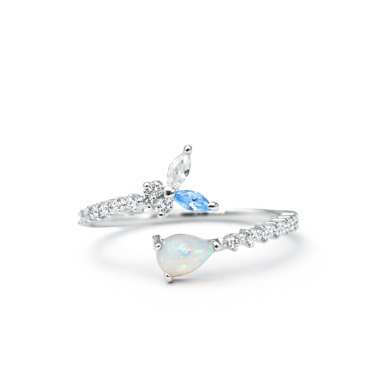 Opal Daydream 925 Sterling Silver Ring(Adjustable)