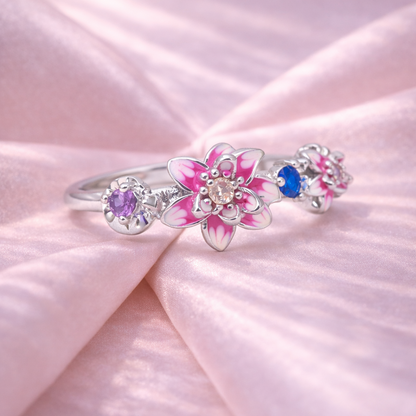 Blush Bloom 925 Sterling Silver Ring