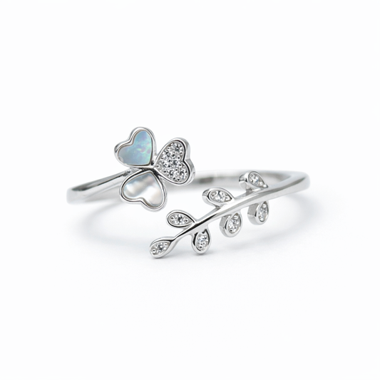 Blooming You 925 Sterling Silver Ring(Adjustable)
