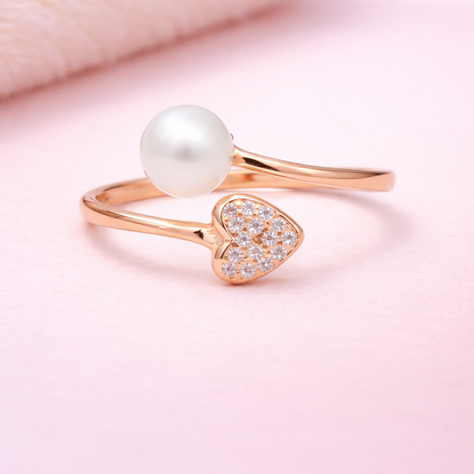 Pearl Promise 925 Sterling Silver Ring (Adjustable)