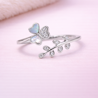 Blooming You 925 Sterling Silver Ring(Adjustable)