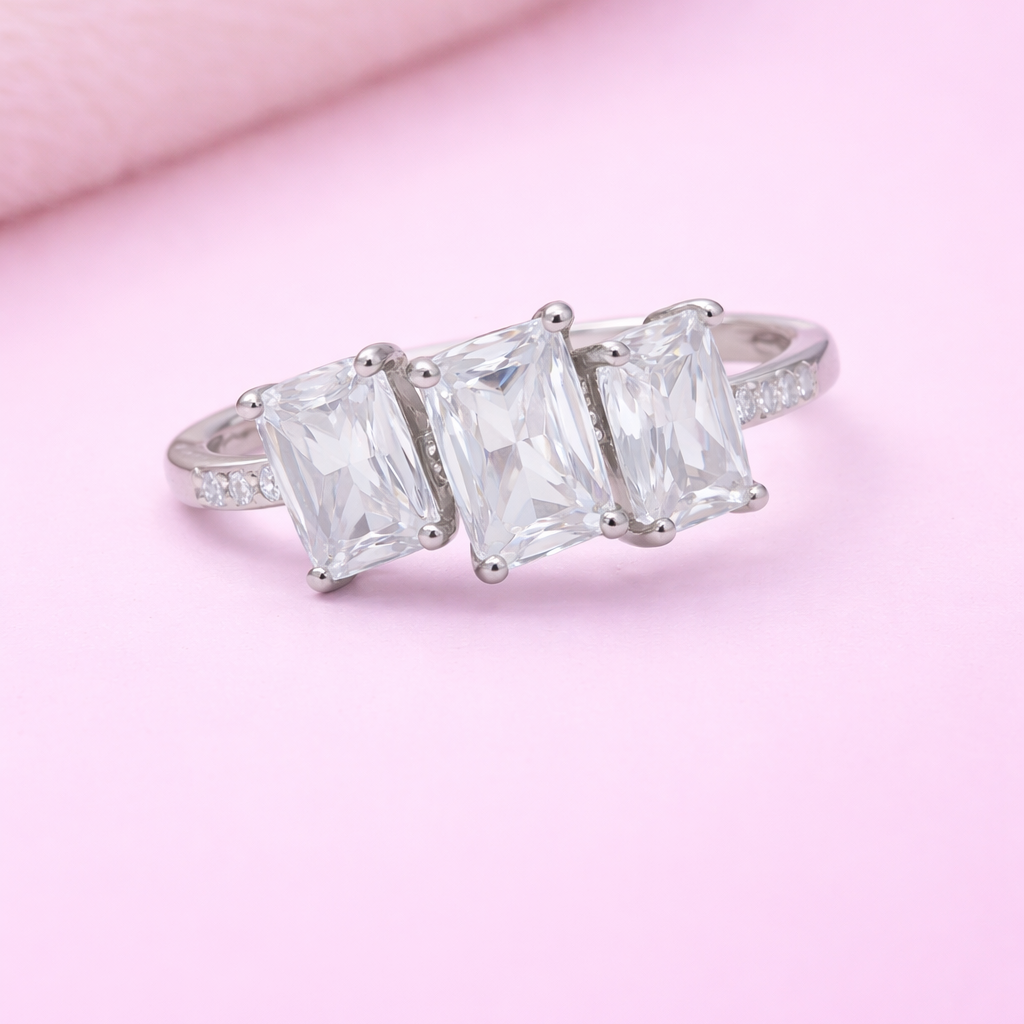 Triple Radiance 925 Sterling Silver Ring