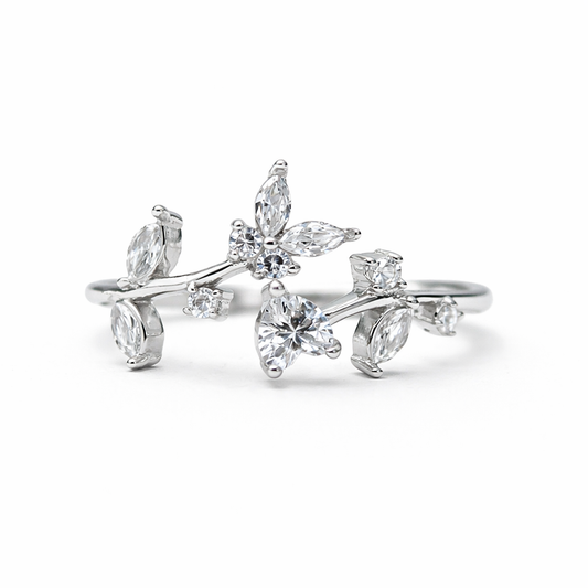 Free to Love 925 Sterling Silver Ring (Adjustable)