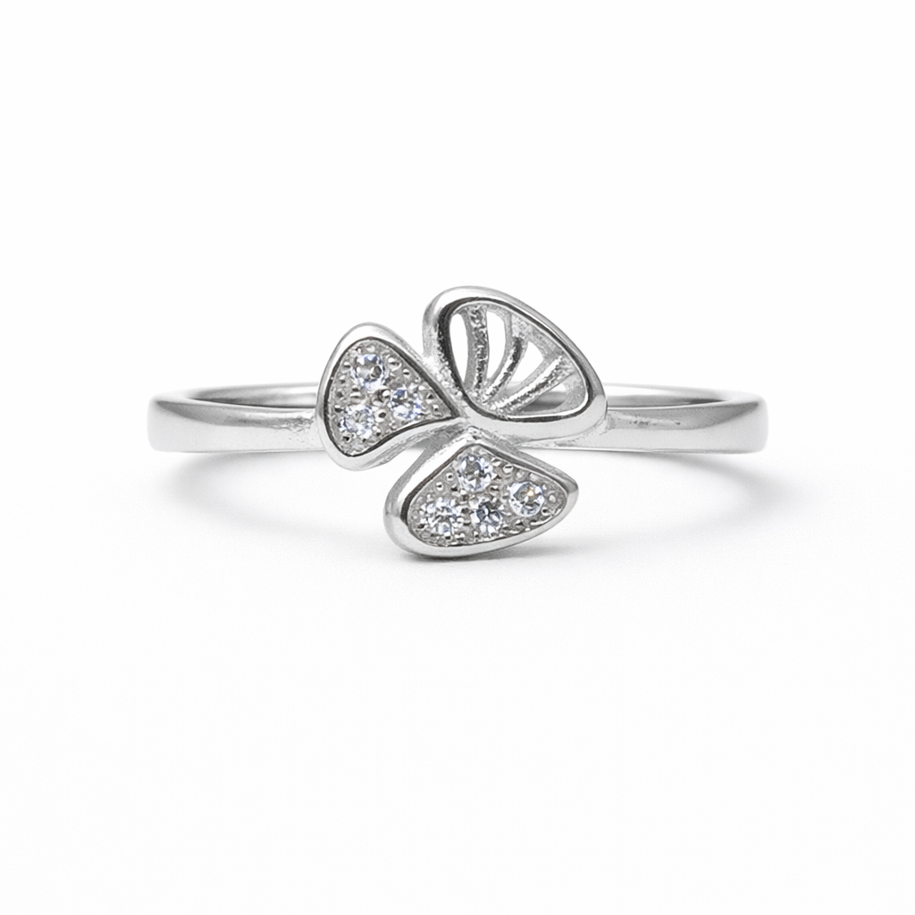 Silver Flutter 925 Sterling Silver Ring