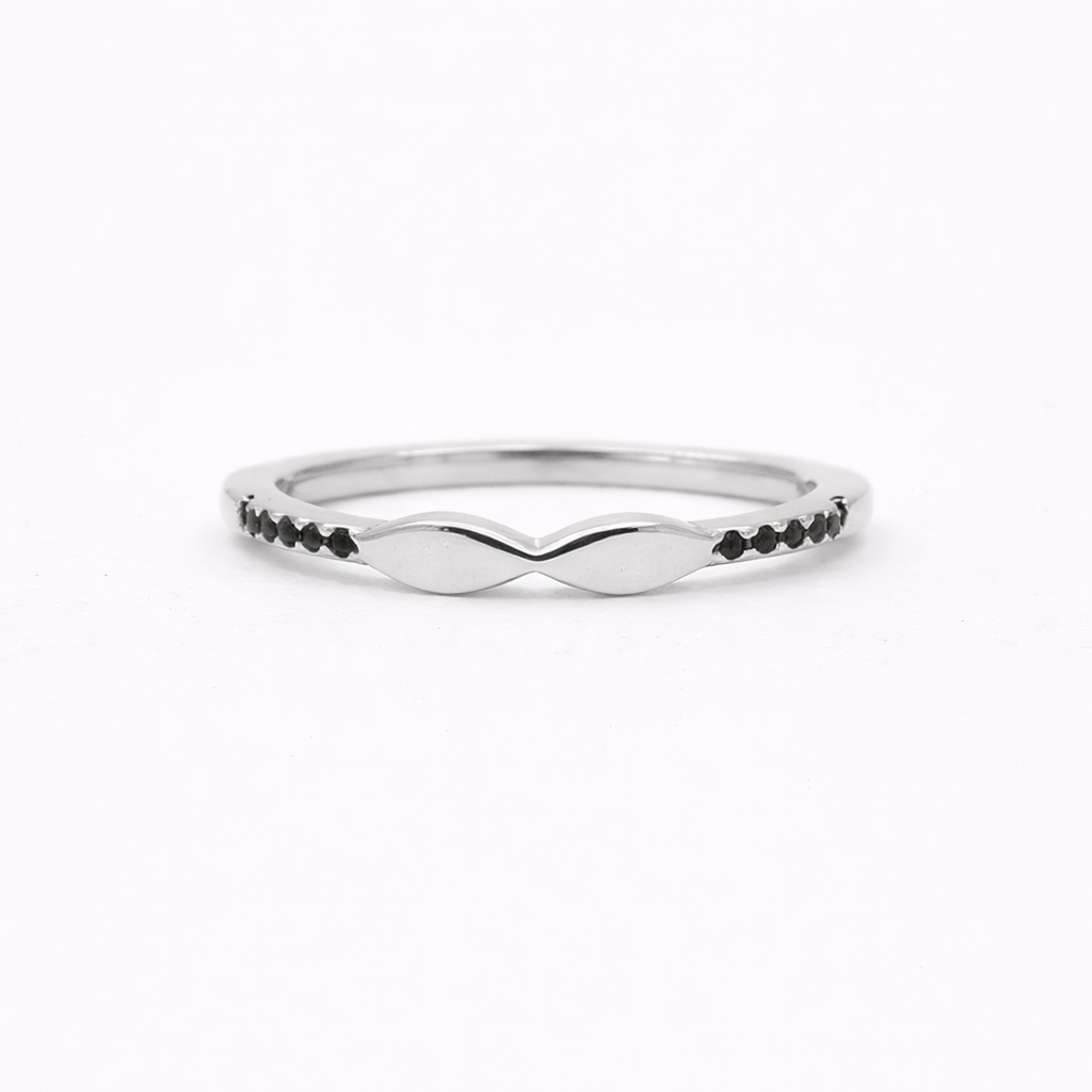 Midnight Harmony 925 Sterling Silver Ring