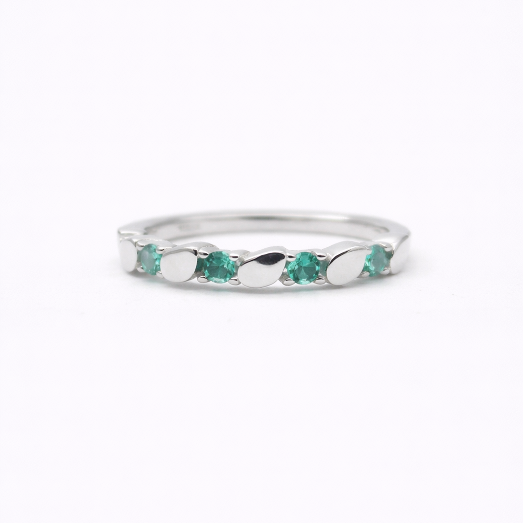 Verdant Rhythm 925 Sterling Silver Ring
