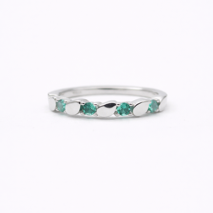 Verdant Rhythm 925 Sterling Silver Ring