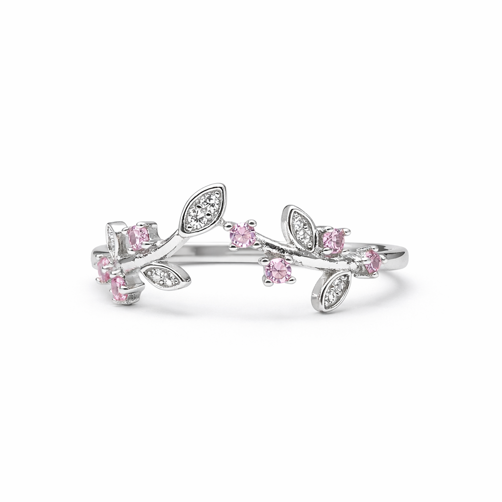 Blush Vine 925 Sterling Silver Ring
