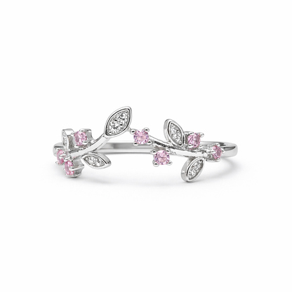 Blush Vine 925 Sterling Silver Ring