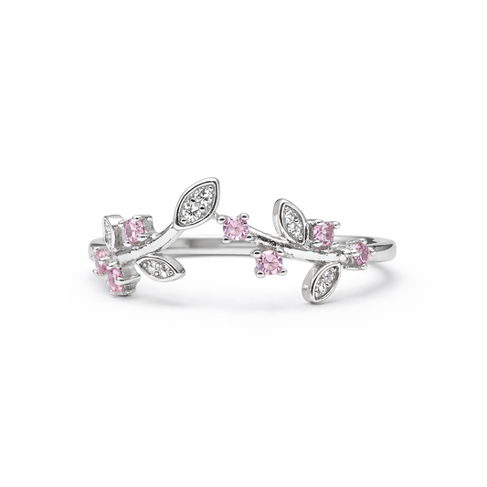 Blush Vine 925 Sterling Silver Ring
