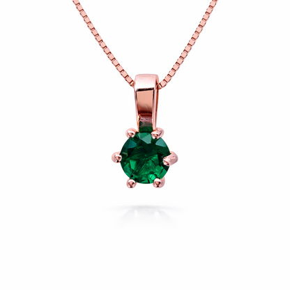 Solitaire Glow 925 Sterling Silver Necklace