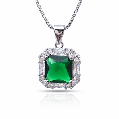 Scarlet Frame 925 Sterling Silver Necklace
