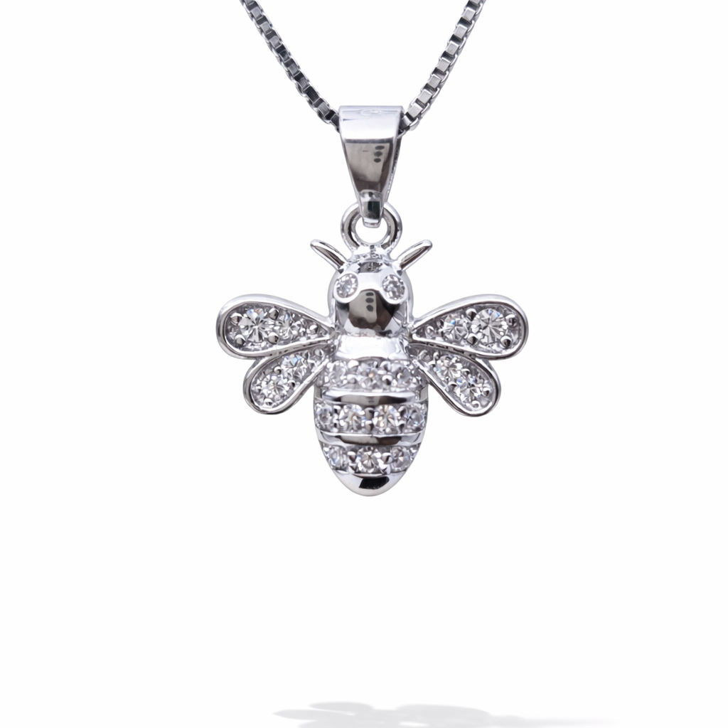 Honeyglow Bee 925 Sterling Silver Necklace