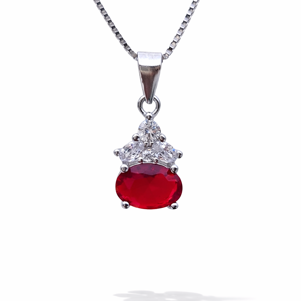 Verdant Spark Drop 925 Sterling Silver Necklace