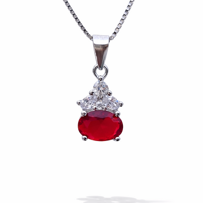 Verdant Spark Drop 925 Sterling Silver Necklace