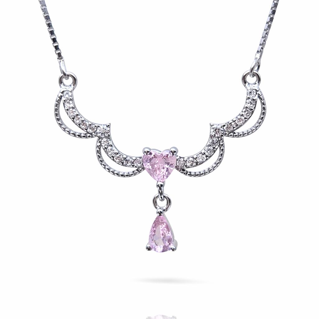 Seraphina Emerald Drop 925 Sterling Silver Necklace