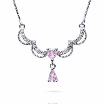 Seraphina Emerald Drop 925 Sterling Silver Necklace