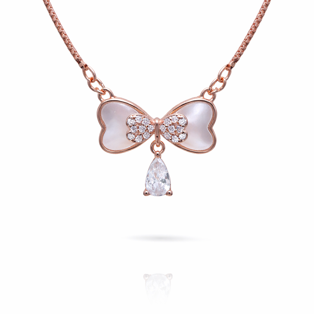 Moonlight Bow 925 Sterling Silver Necklace