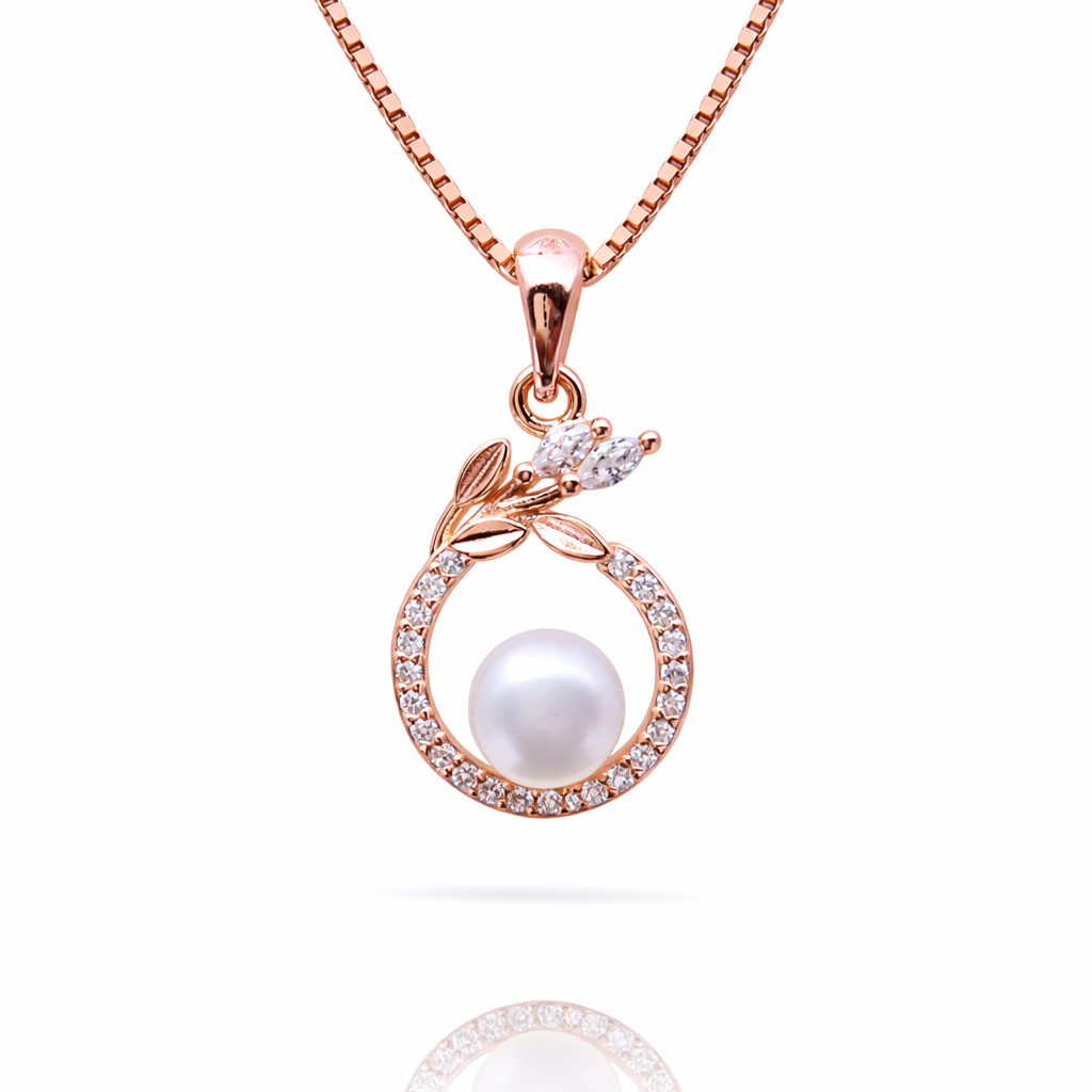 Pearl Wreath 925 Sterling Silver Necklace