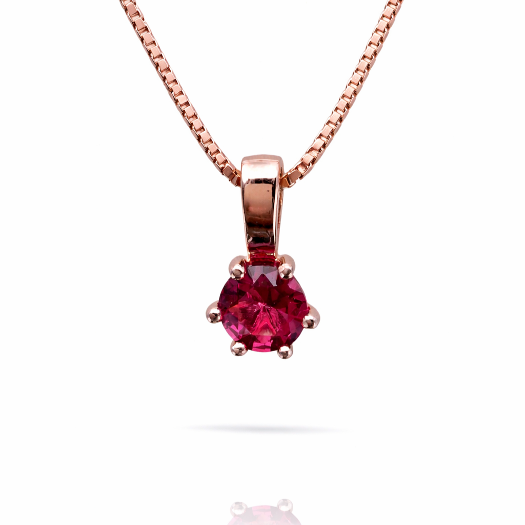 Solitaire Glow 925 Sterling Silver Necklace