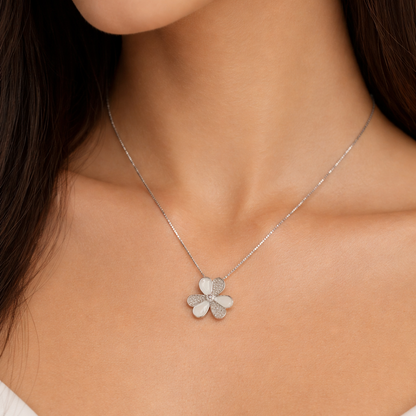 Ivory Spark 925 Sterling Silver Necklace