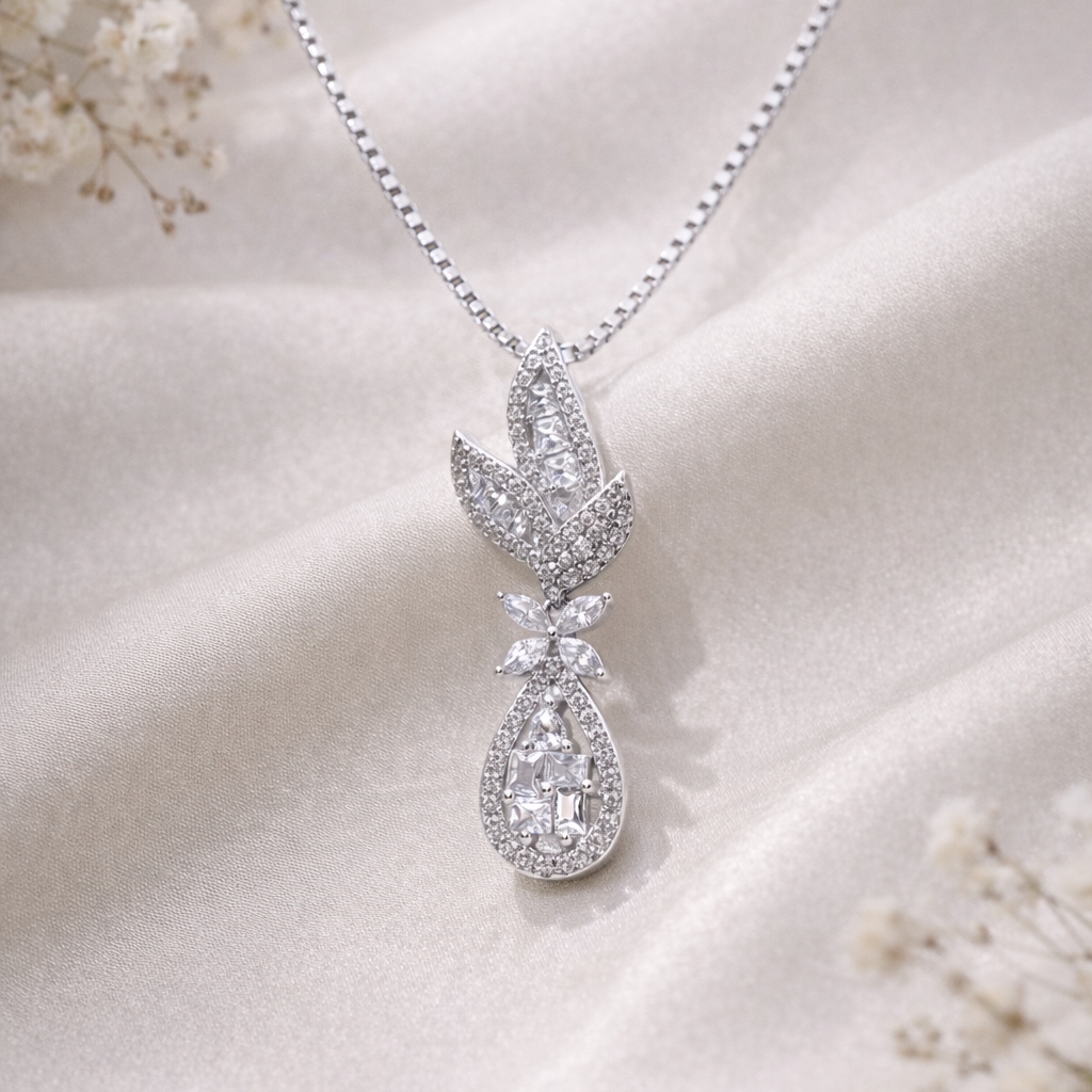 Cascade Charm 925 Sterling Silver Necklace